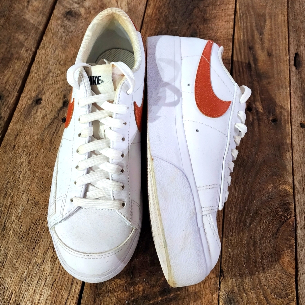 Nike Blazer 77 platform, copper metallic, size 7.5
